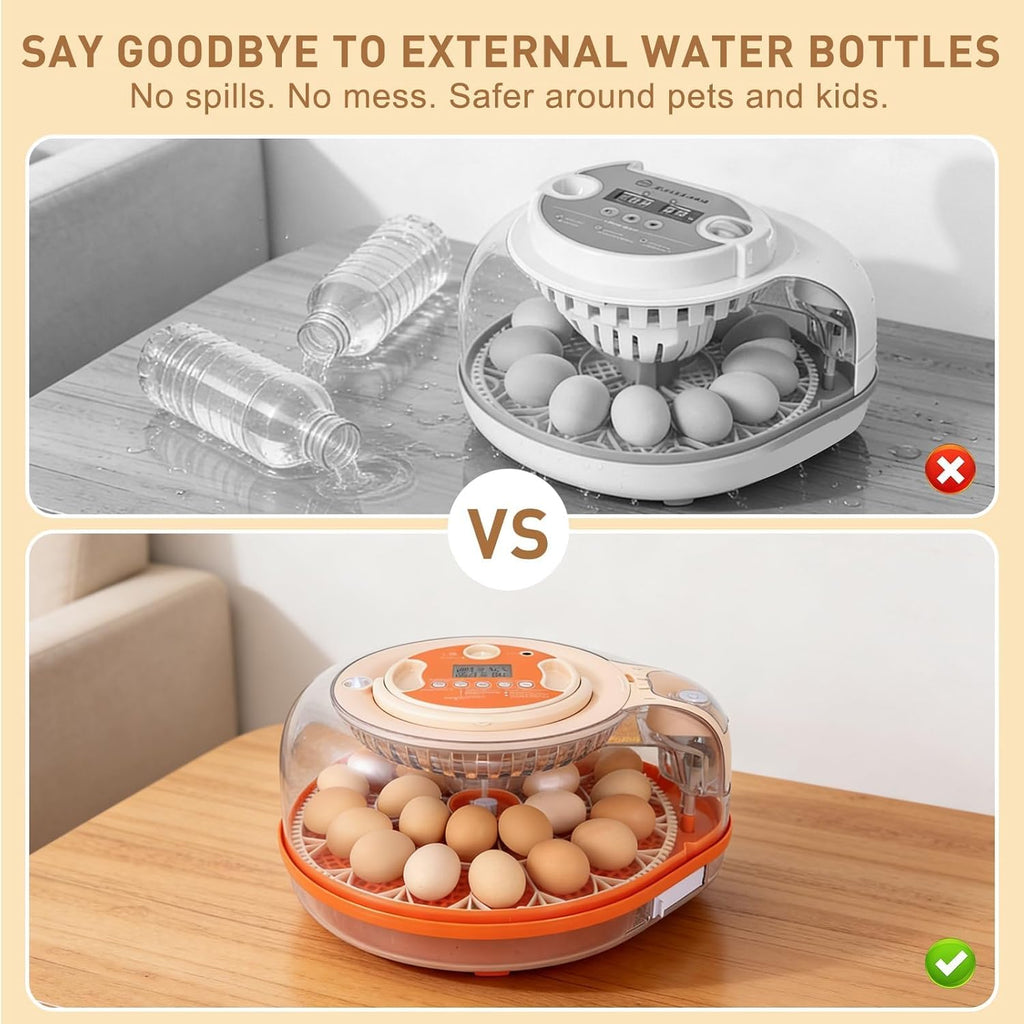ZemiroHatch Series 5 ☆ 26-Egg Incubator for Breeders with Bottle-Free
