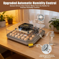 ZemiroHatch Series 4 ★ 48-Egg Incubator for Serious Breeders with Full Automation, Minimal Maintenance, Precision Control & Chick-Safe Design