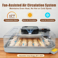 ZemiroHatch Series 4 ★ 48-Egg Incubator for Serious Breeders with Full Automation, Minimal Maintenance, Precision Control & Chick-Safe Design