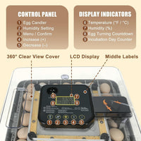 ZemiroHatch Series 4 ★ 48-Egg Incubator for Serious Breeders with Full Automation, Minimal Maintenance, Precision Control & Chick-Safe Design