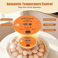 ZemiroHatch Series 2 ★ 30-Egg Incubator for Experienced Hatchers with Manual Humidity Control, Auto Turning & Real-Time Monitoring