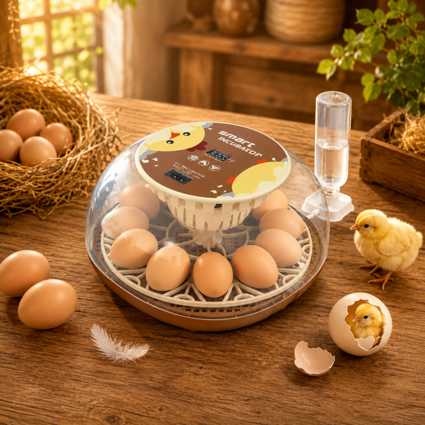 Zemiro Simple 12-Egg Beginner Egg Incubator with Stable Temperature & Humidity, Auto Turning