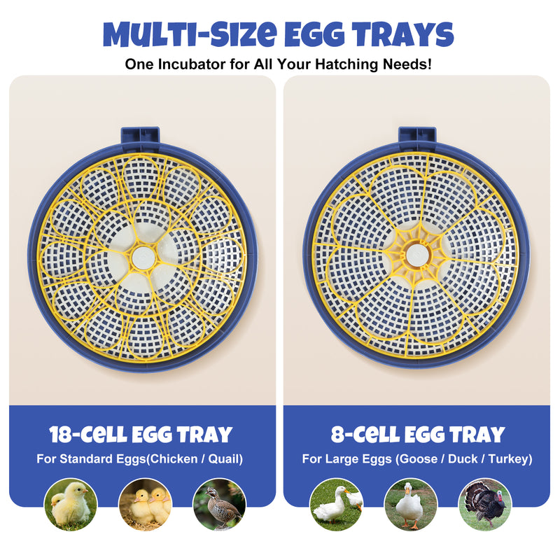 Zemiro Advanced 18-Egg Incubator for Beginners with Balanced Automation, Stable Temperature, Adaptive Humidity & Full Monitoring
