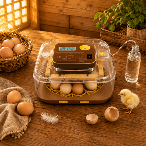 Zemiro Pro 12-Egg Incubator for Beginners & Breeders with Full Automation, Minimal Maintenance, Precision Control & Chick-Safe Design