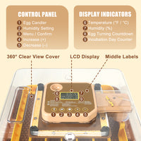 ZemiroHatch Series 4 ★ 48-Egg Incubator for Serious Breeders with Full Automation, Minimal Maintenance, Precision Control & Chick-Safe Design