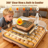 ZemiroHatch Series 4 ★ 48-Egg Incubator for Serious Breeders with Full Automation, Minimal Maintenance, Precision Control & Chick-Safe Design