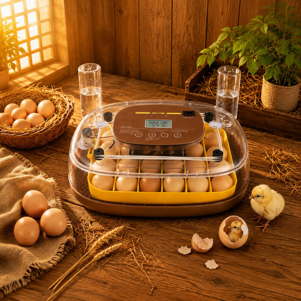 Zemiro Advanced 24-Egg Incubator for Enthusiasts with Balanced Automation, Stable Temperature, Adaptive Dual Humidity & Auto Turning with Lockdown