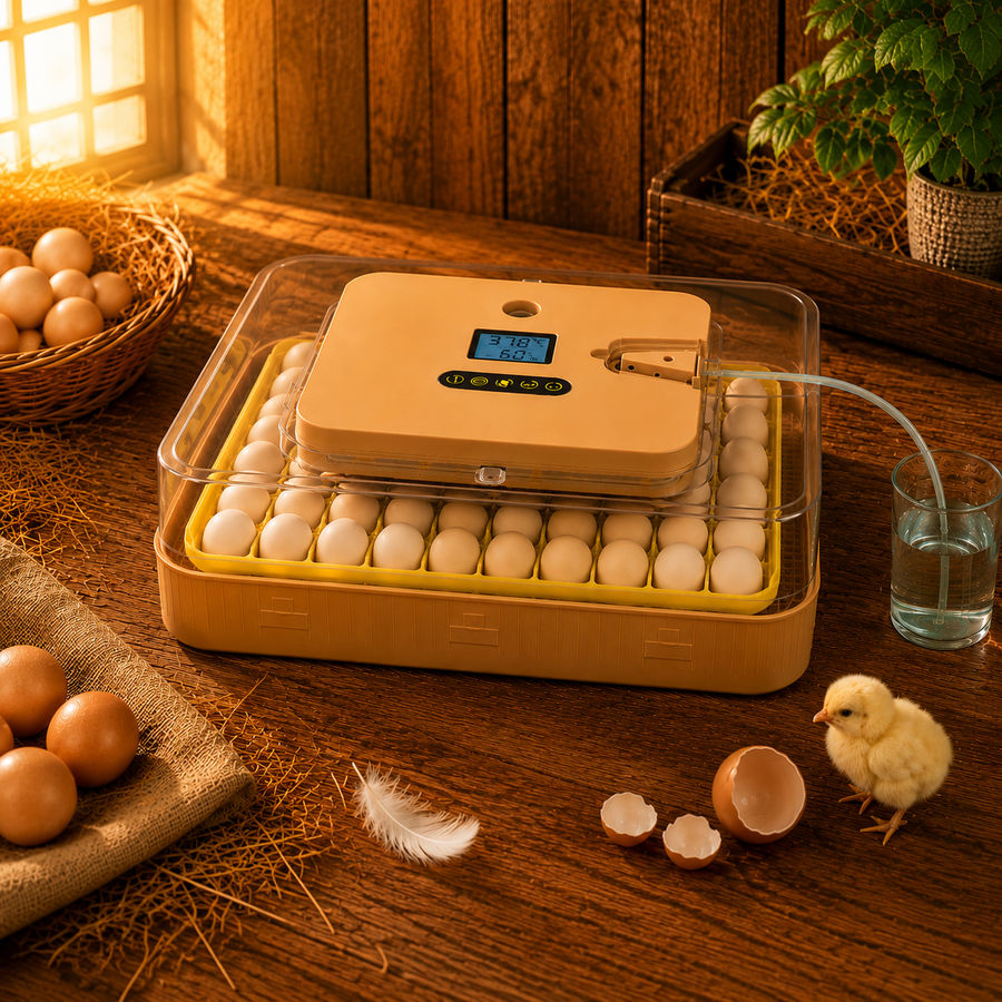 ZemiroHatch Series 4 ★ 56-Egg Incubator for Serious Breeders with Full Automation, Minimal Maintenance, Precision Control & Chick-Safe Design