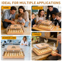 ZemiroHatch Series 4 ★ 56-Egg Incubator for Serious Breeders with Full Automation, Minimal Maintenance, Precision Control & Chick-Safe Design